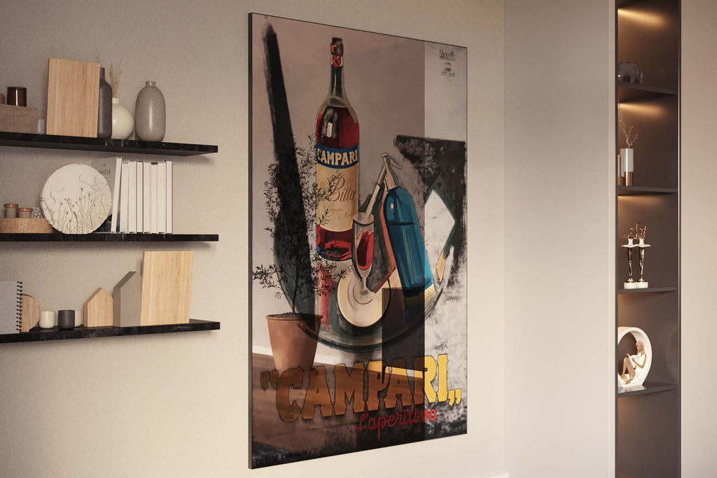Quadro "Campari, l'aperitivo" - Collezione Manifesti Pubblicitari Vintage