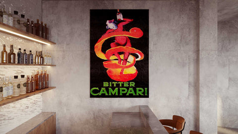 Quadro "Bitter Campari" - Collezione Manifesti Pubblicitari Vintage