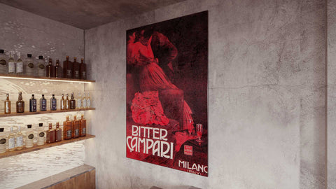 Quadro "Bitter Campari" - Collezione Manifesti Pubblicitari Vintage