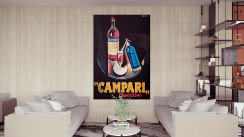 Quadro "Campari, l'aperitivo" - Collezione Manifesti Pubblicitari Vintage