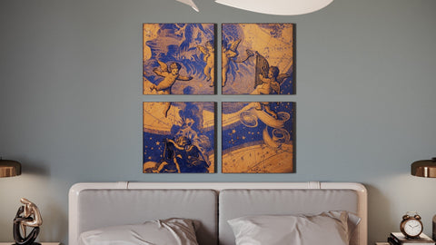 Quadro con Design Artistico "Cherubini Celestiali"