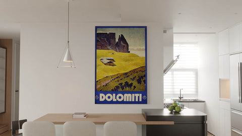 Quadro "Dolomiti" - Collezione Manifesti Turistici Vintage