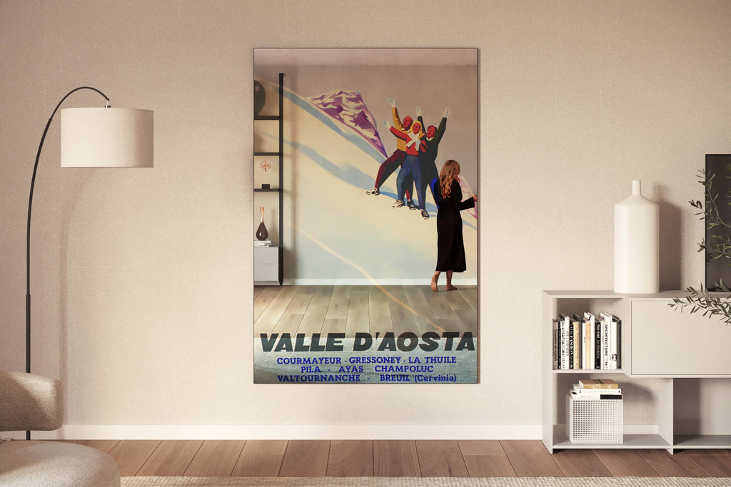 Quadro "Valle d'Aosta" - Collezione Manifesti Turistici Vintage
