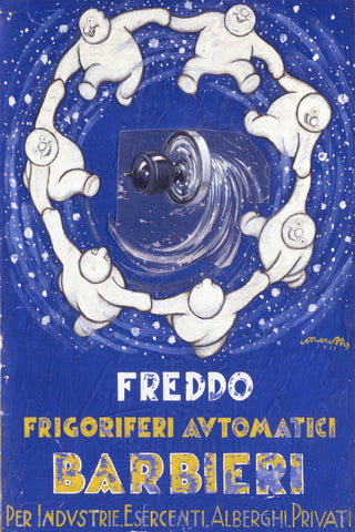 Manifesto vintage Frigoriferi Barbieri