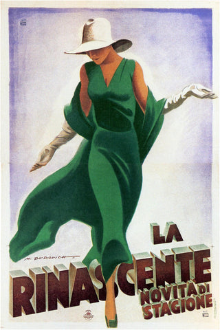 Manifesto vintage La Rinascente — Stagione