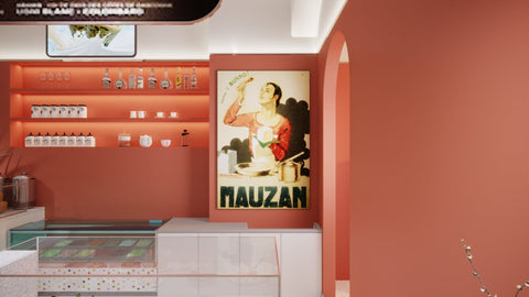 Quadro "Mauzan" - Collezione Manifesti Pubblicitari Vintage