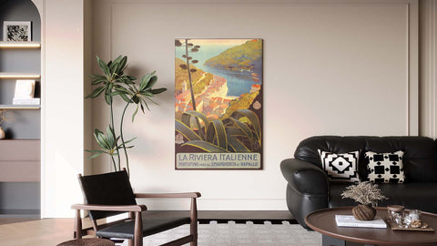 Quadro "La Riviera Italienne" - Collezione Manifesti Turistici Vintage