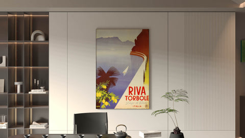 Quadro "Riva Torbole" - Collezione Manifesti Turistici Vintage