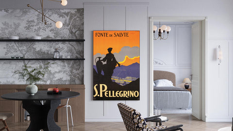 Quadro "S. Pellegrino" - Collezione Manifesti Turistici Vintage