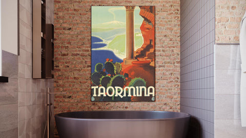 Quadro "Taormina" - Collezione Manifesti Turistici Vintage