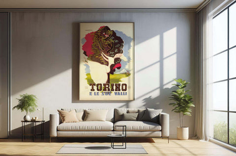 Quadro "Torino" - Collezione Manifesti Turistici Vintage