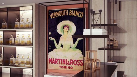 Quadro "Vermouth Martini Rossi - Torino" - Collezione Manifesti Pubblicitari Vintage