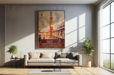 Quadro "Vicenza" - Collezione Manifesti Turistici Vintage